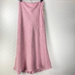 JONES WEAR LINEN BLEND LONG SKIRT SIZE 14 NEW